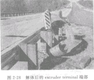 圖2一28解休后的extruder terminal端部